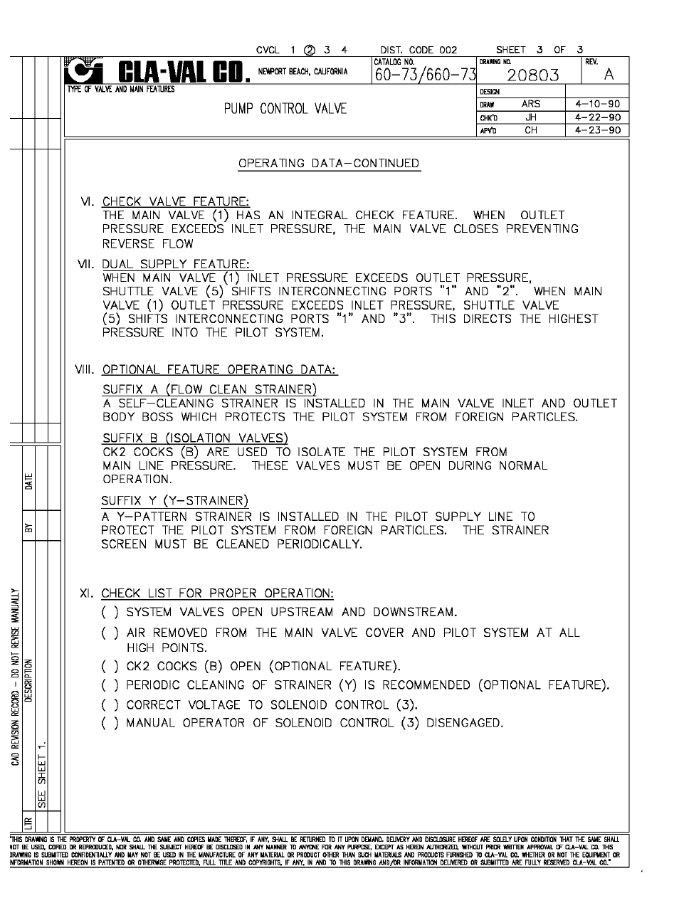 Cla-Val 60-73/660-73 Technical Manual User Manual | Page 5 / 36