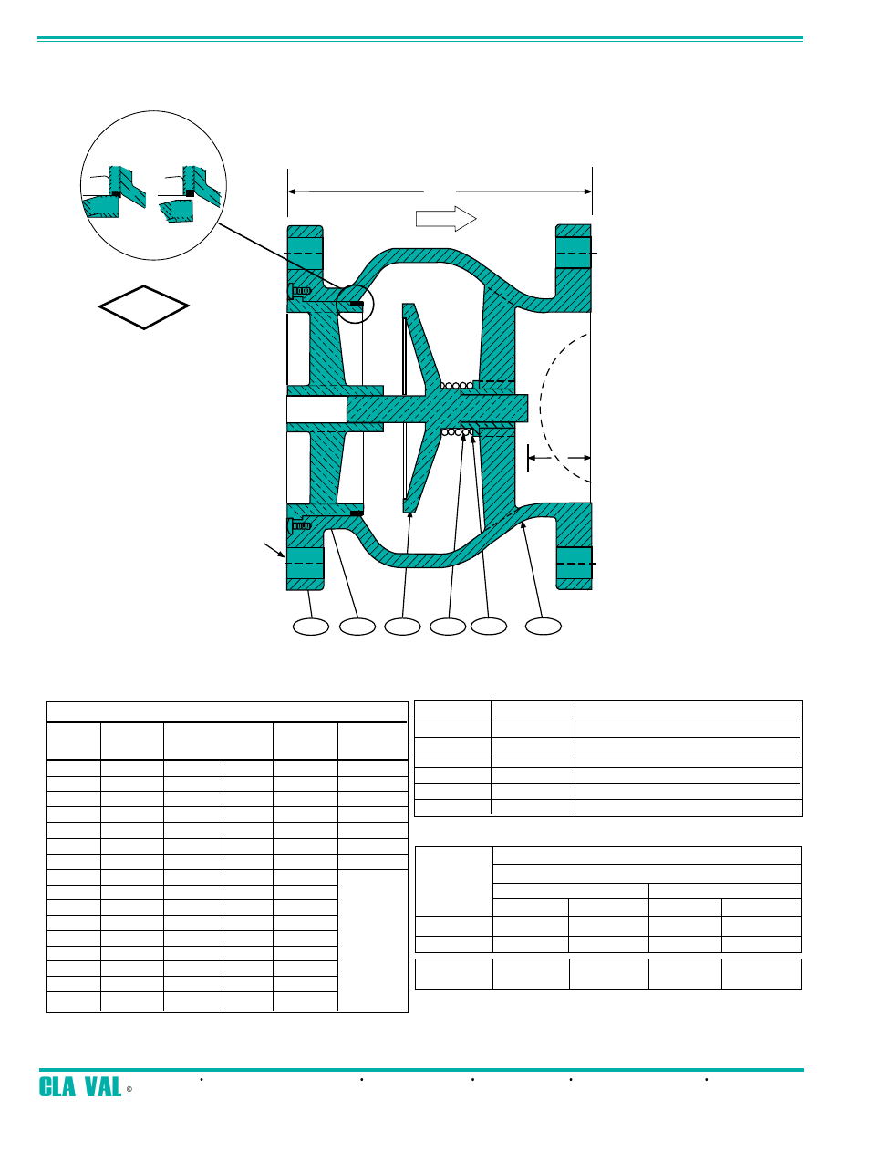 Silent globe check valve, Cla - val, Series 581 | Approved, Dimensions | Cla-Val 581 Series Technical Manual User Manual | Page 3 / 7