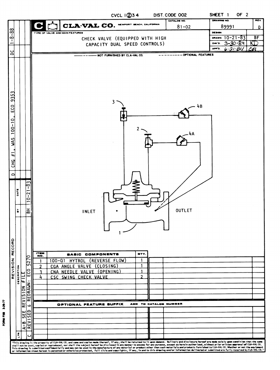 Cla-Val 81-02/681-02 Technical Manual User Manual | Page 3 / 24