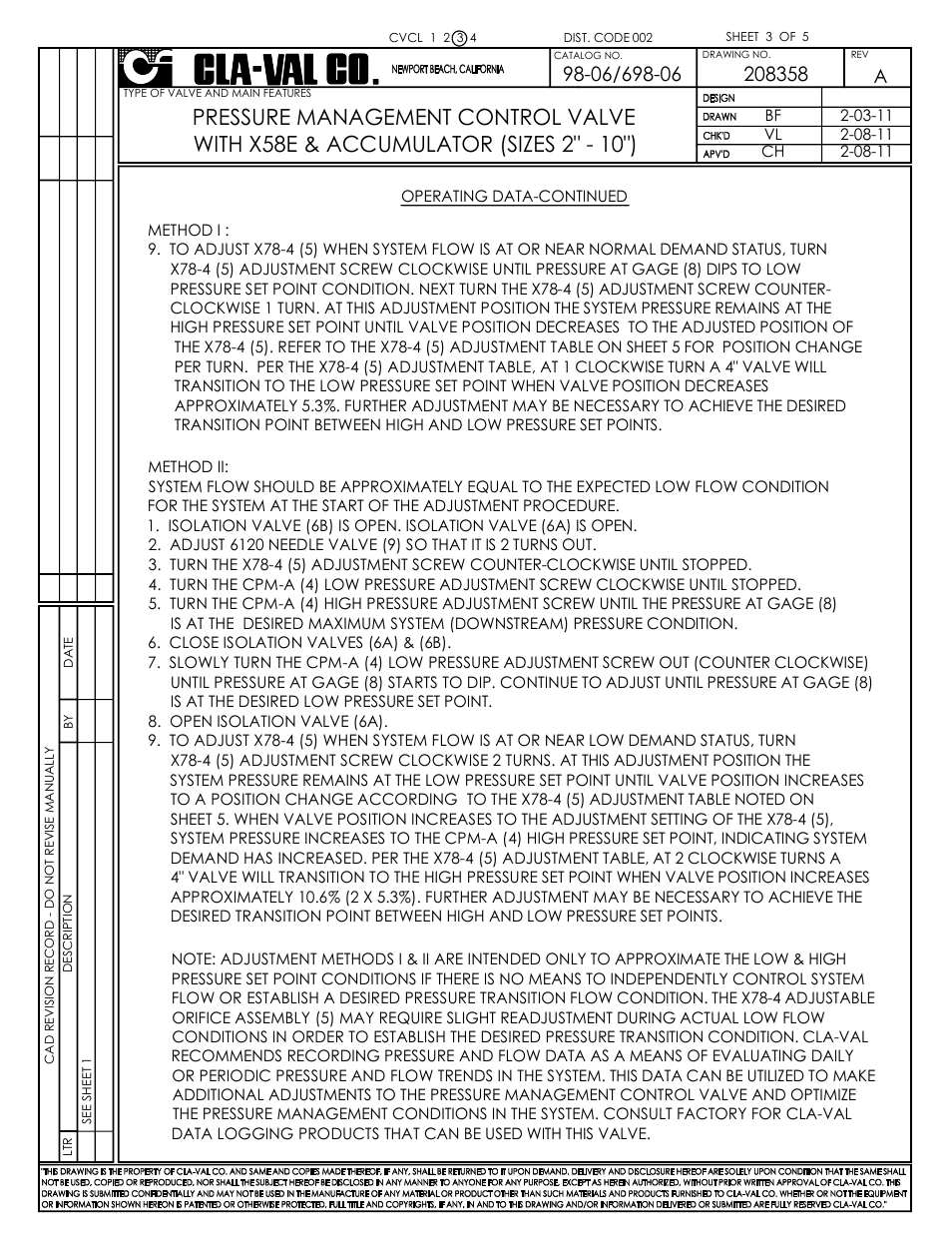 Cla-Val 98-06/698-06 Technical Manual User Manual | Page 4 / 36