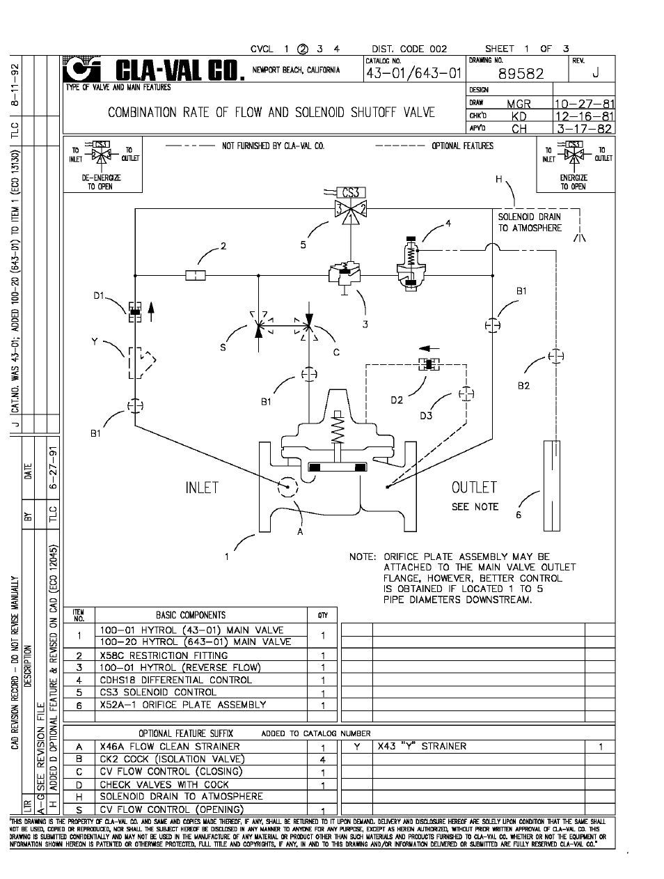 Cla-Val 43-01/643-01 User Manual | Page 2 / 35