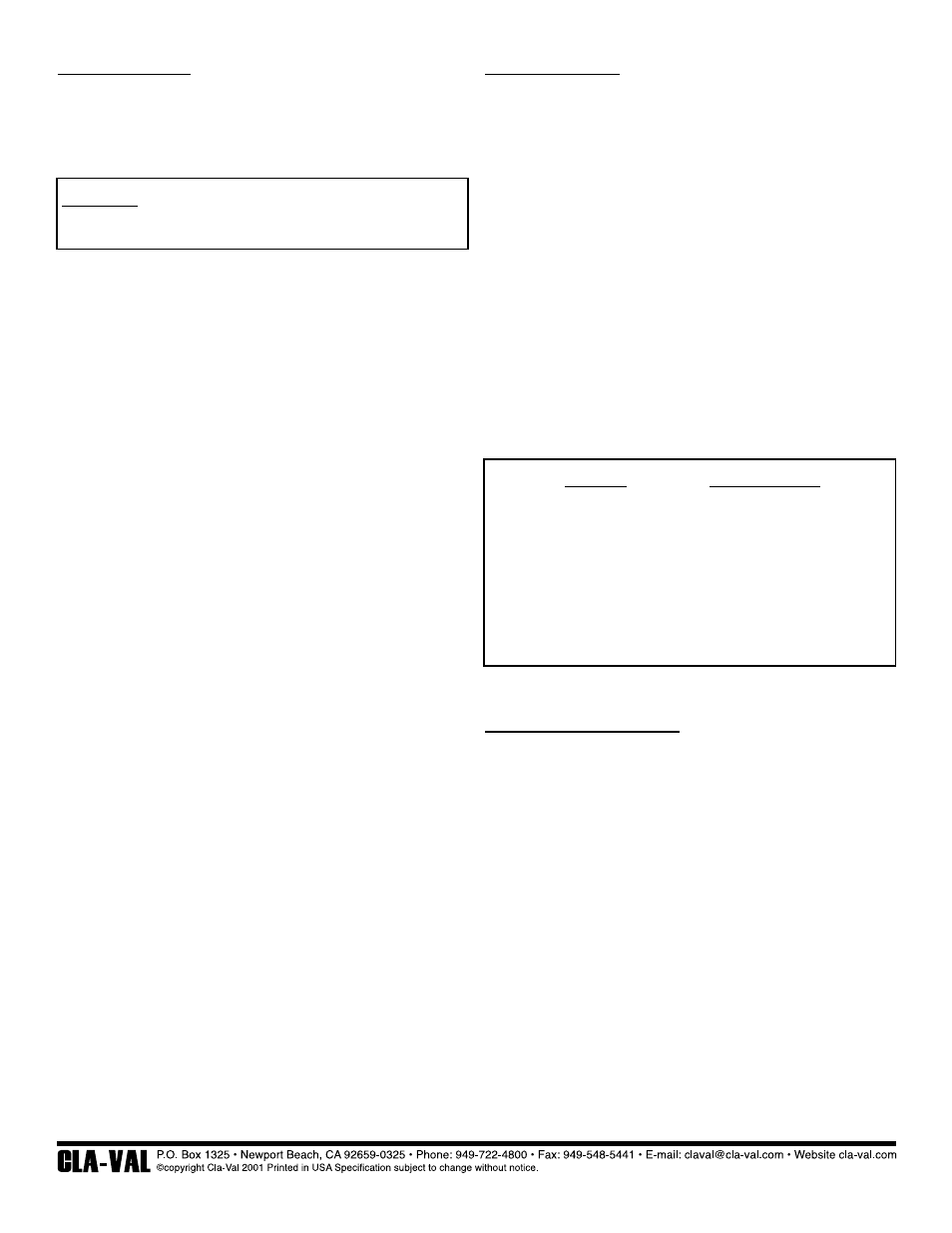 Cla-Val 38VB/AR Series User Manual | Page 4 / 4