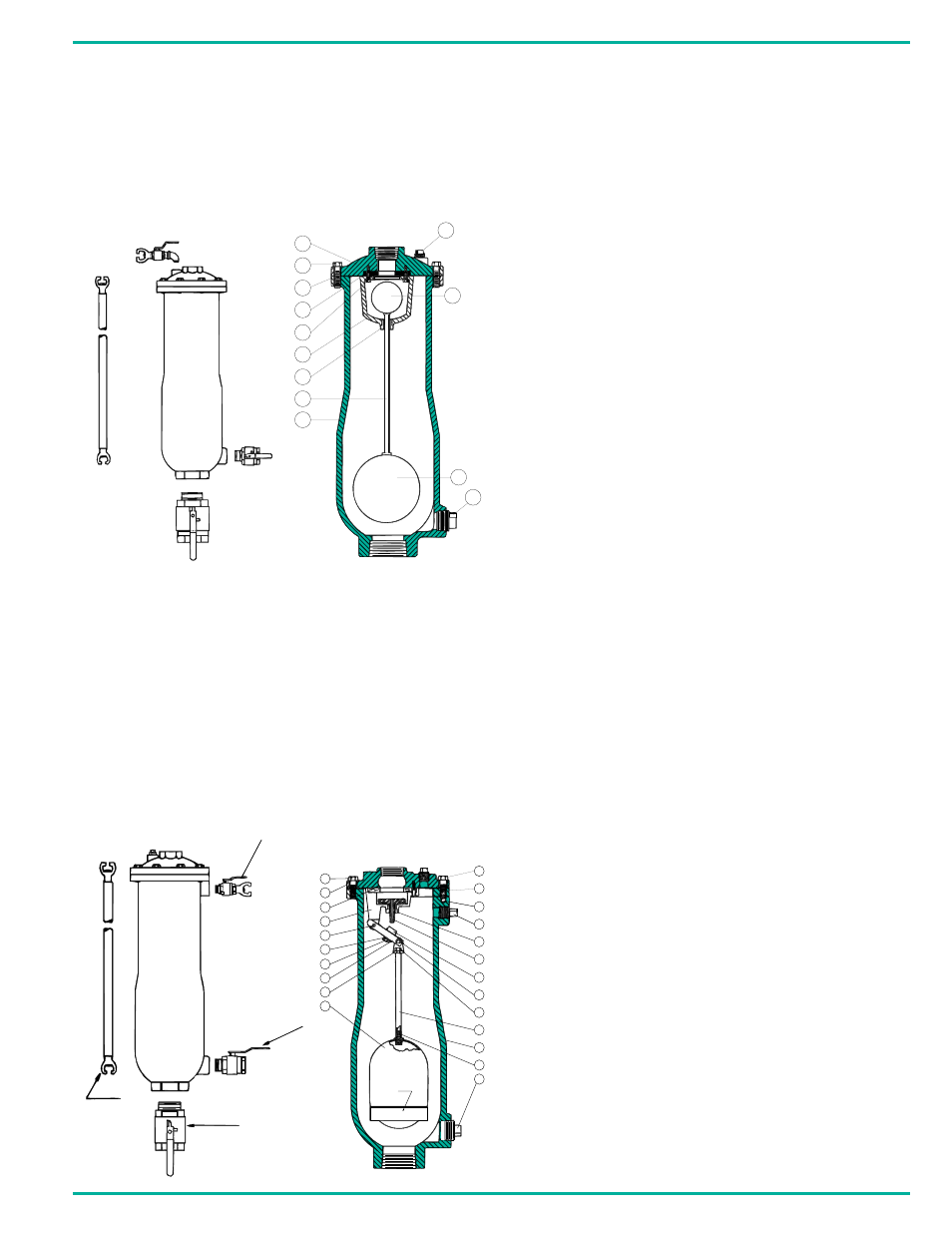 Waste water air valve intructions and parts list, Valve d valve b valve c valve a | Cla-Val 34WW Series User Manual | Page 3 / 4