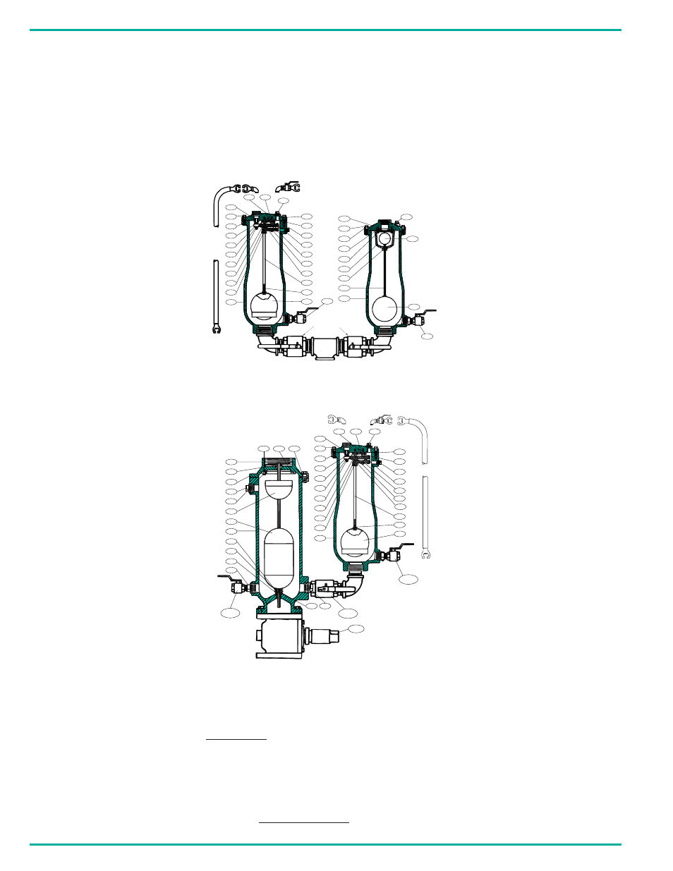 Backflushing procedures, Series mtp 36ww-bw side mounted style, Series mtp 36ww-bw candelabra style | Air release valve, Air and vacuum valve, Ca a, Ab a b | Cla-Val 34WW Series User Manual | Page 4 / 4