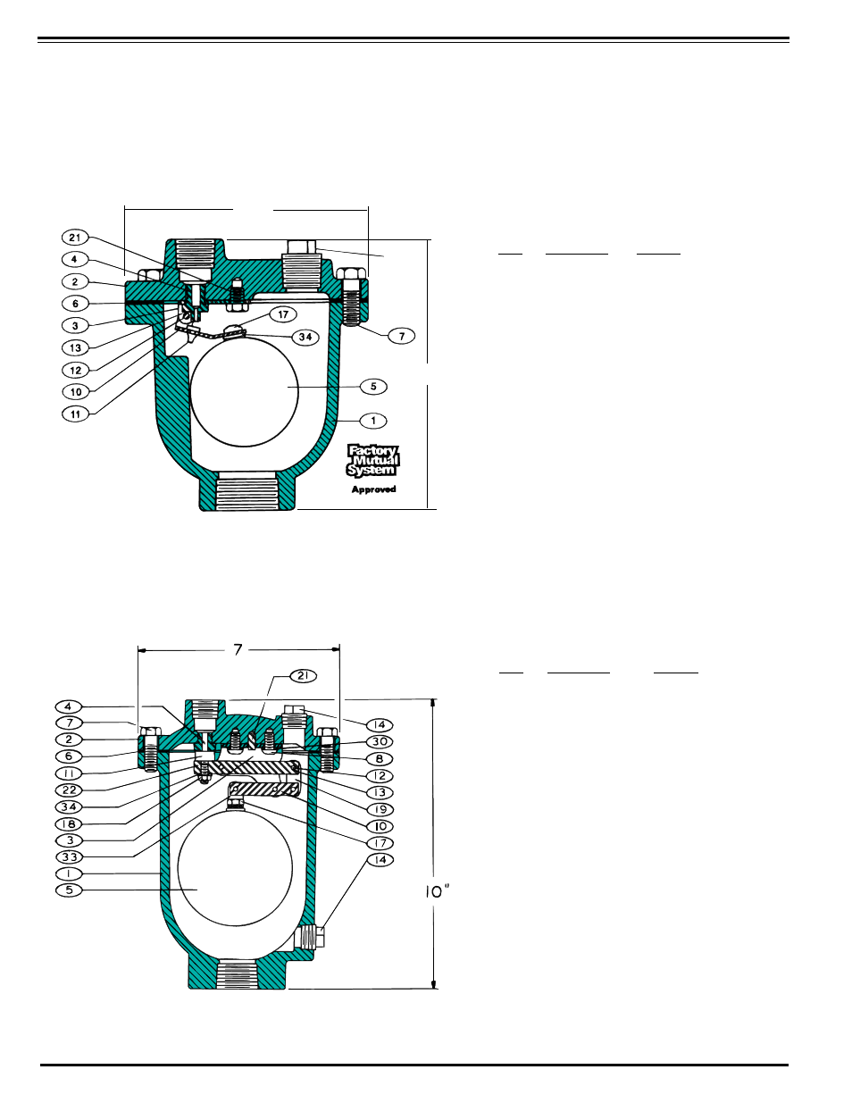 Construction materials, Parts list | Cla-Val 34AR Series User Manual | Page 2 / 4