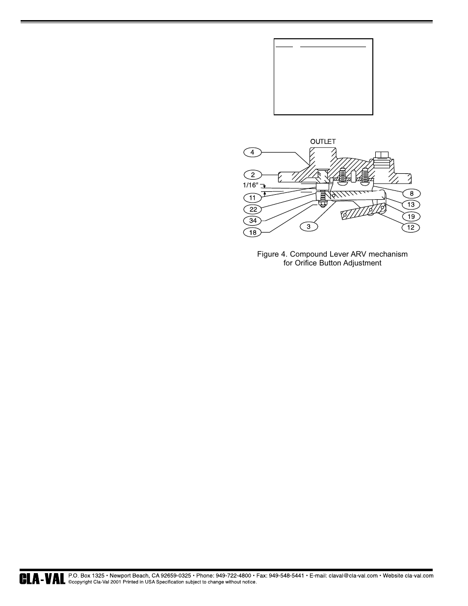 Cla-Val 34AR Series User Manual | Page 4 / 4