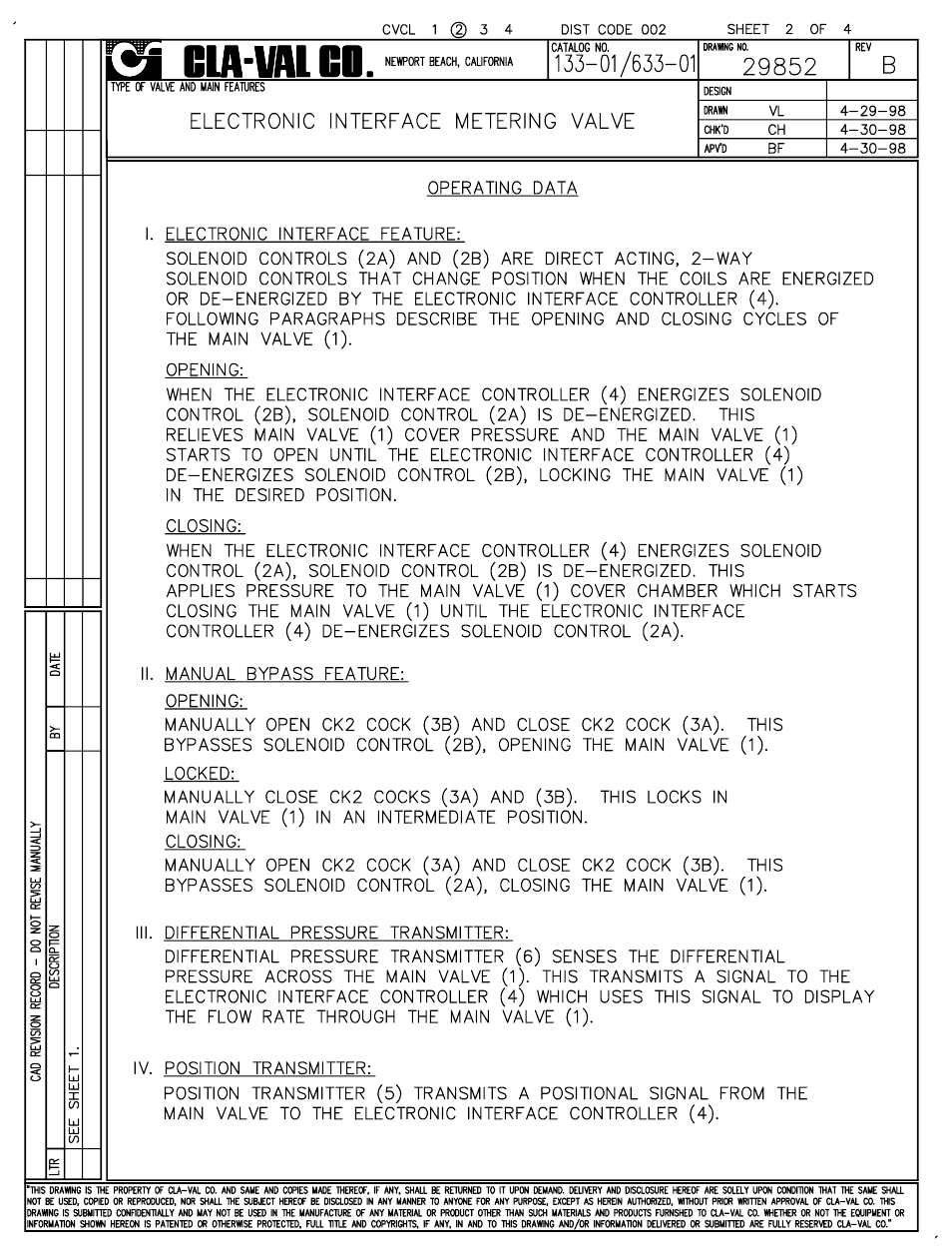 Cla-Val 133-01/633-01 User Manual | Page 3 / 47