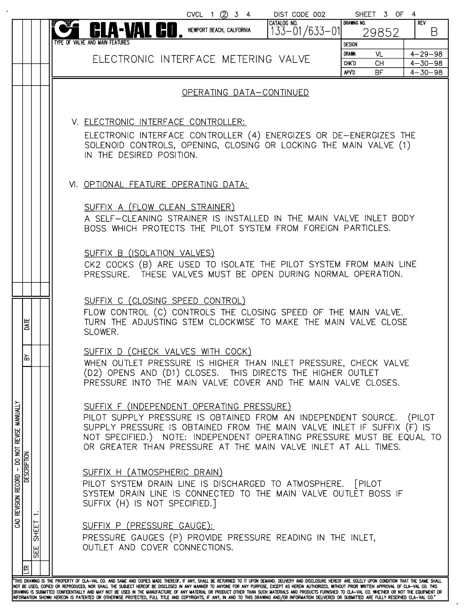 Cla-Val 133-01/633-01 User Manual | Page 4 / 47