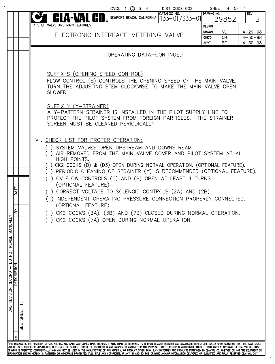 Cla-Val 133-01/633-01 User Manual | Page 5 / 47