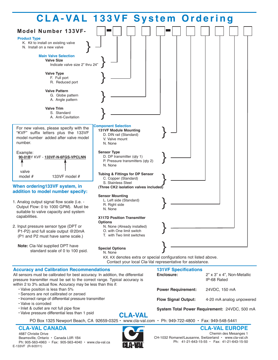 Cla-val | Cla-Val 133VF User Manual | Page 4 / 4