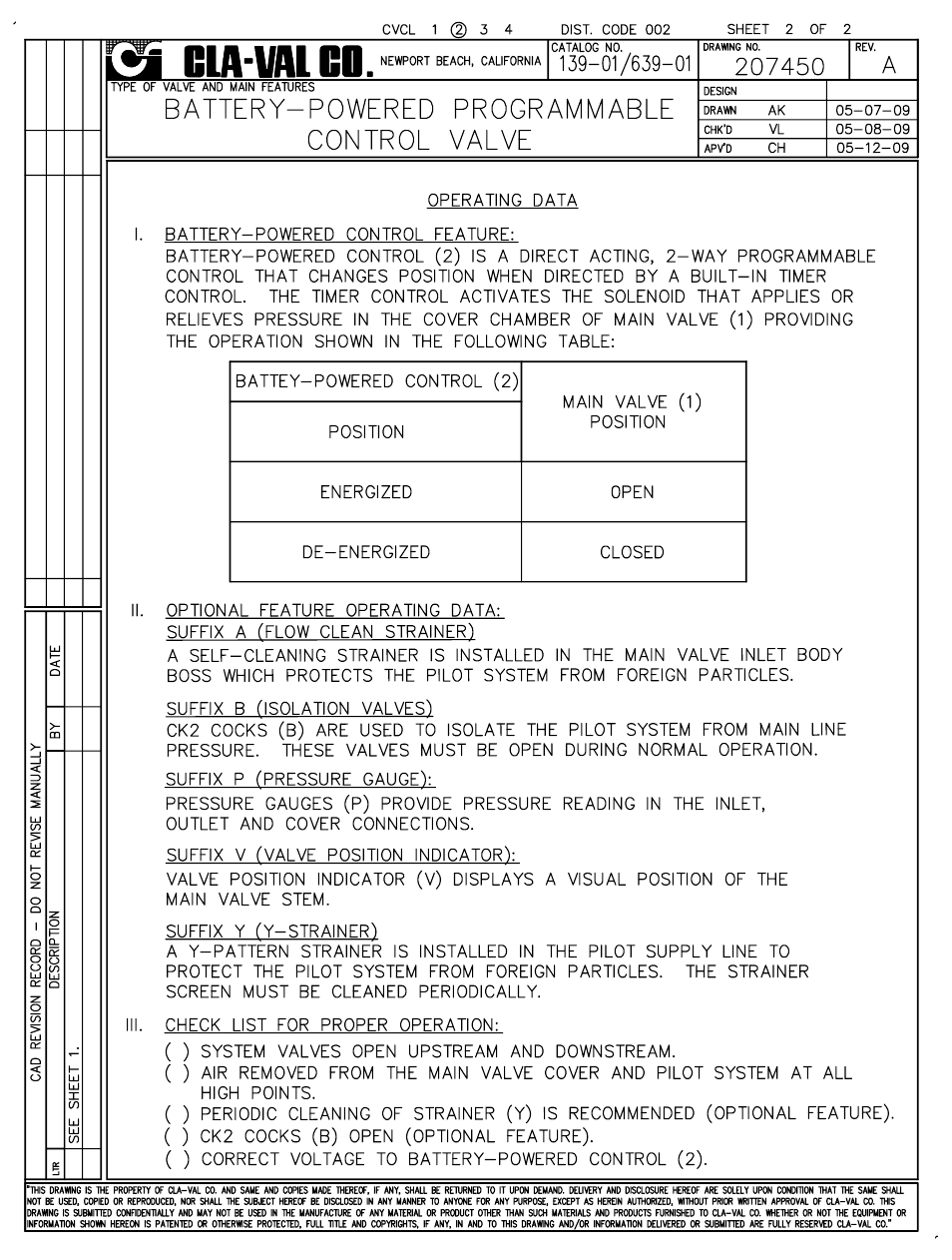 Cla-Val 139-01/639-01 User Manual | Page 3 / 27