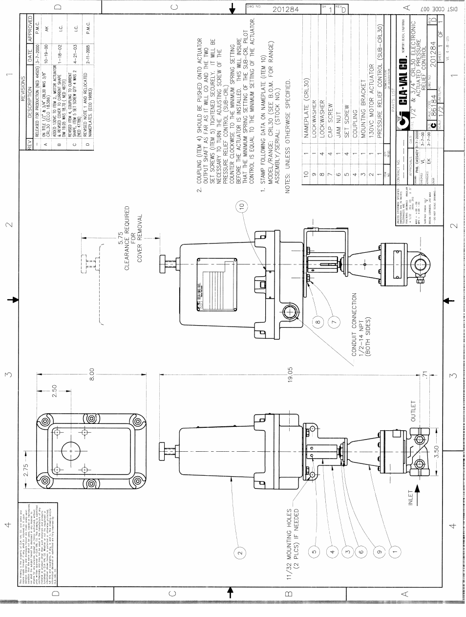 Cla-Val 350-01/3650-01 User Manual | Page 20 / 39