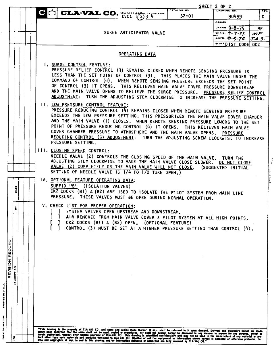 Cla-Val 52-01/652-01 User Manual | Page 3 / 22
