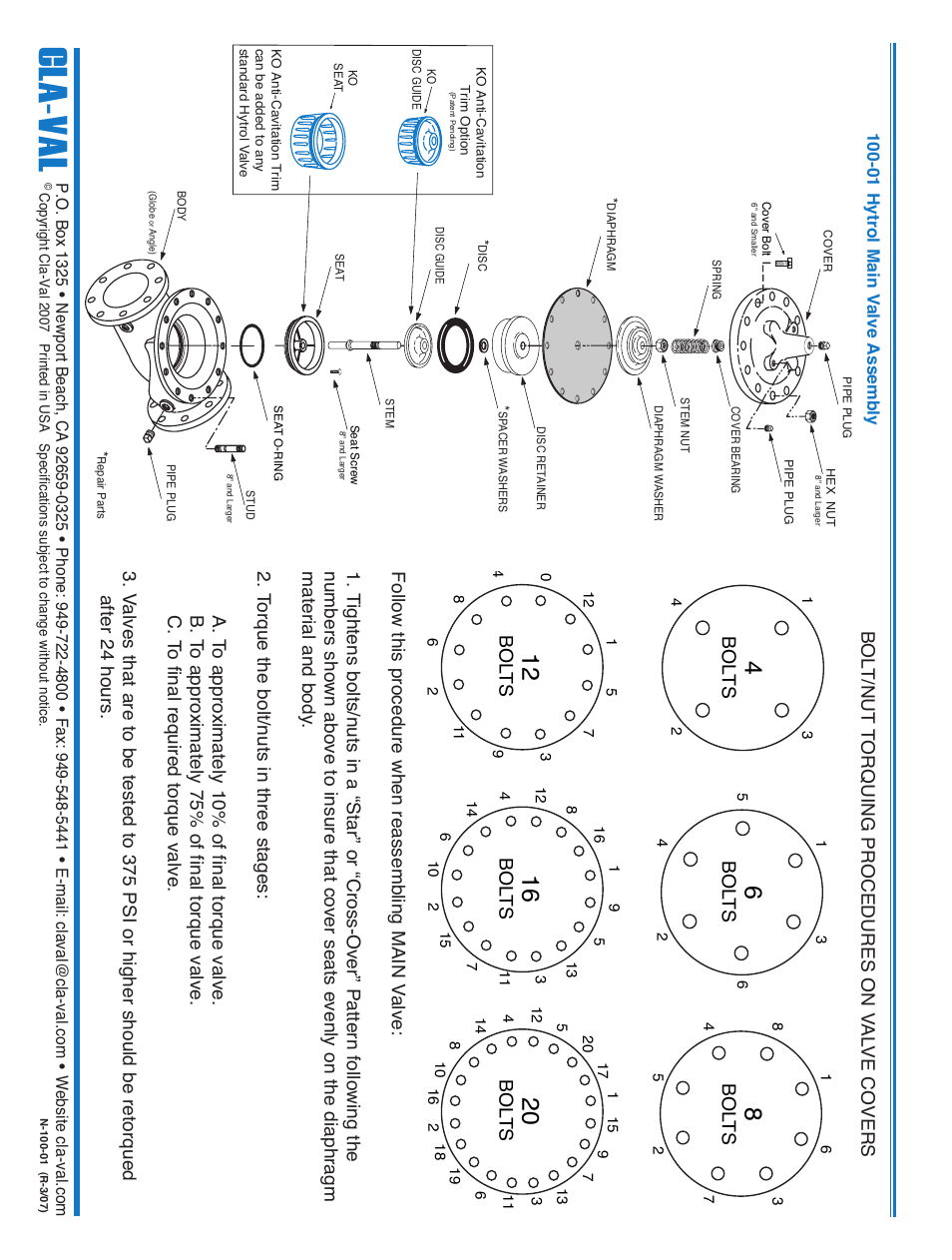 Cla - val | Cla-Val 52-03/652-03 User Manual | Page 15 / 36