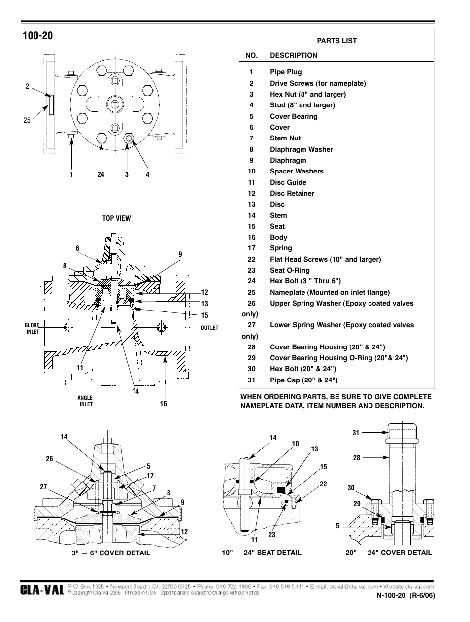 Cla-Val 52-03/652-03 User Manual | Page 17 / 36