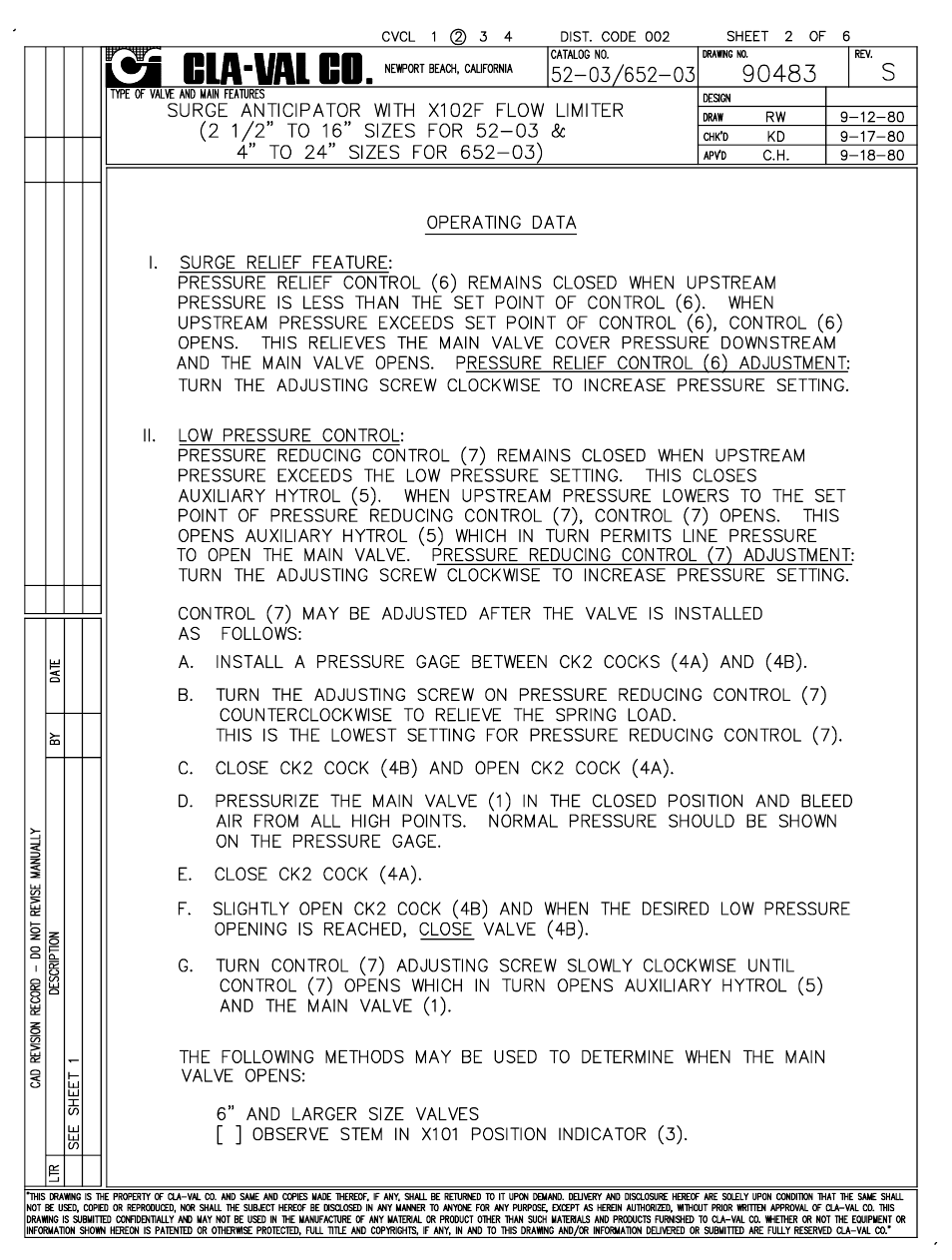 Cla-Val 52-03/652-03 User Manual | Page 3 / 36