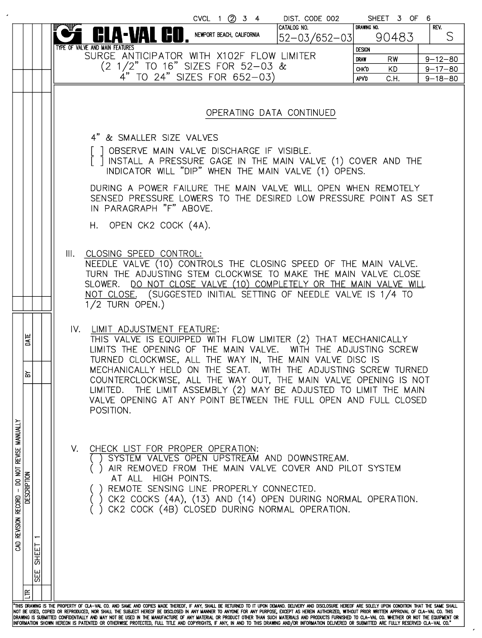 Cla-Val 52-03/652-03 User Manual | Page 4 / 36