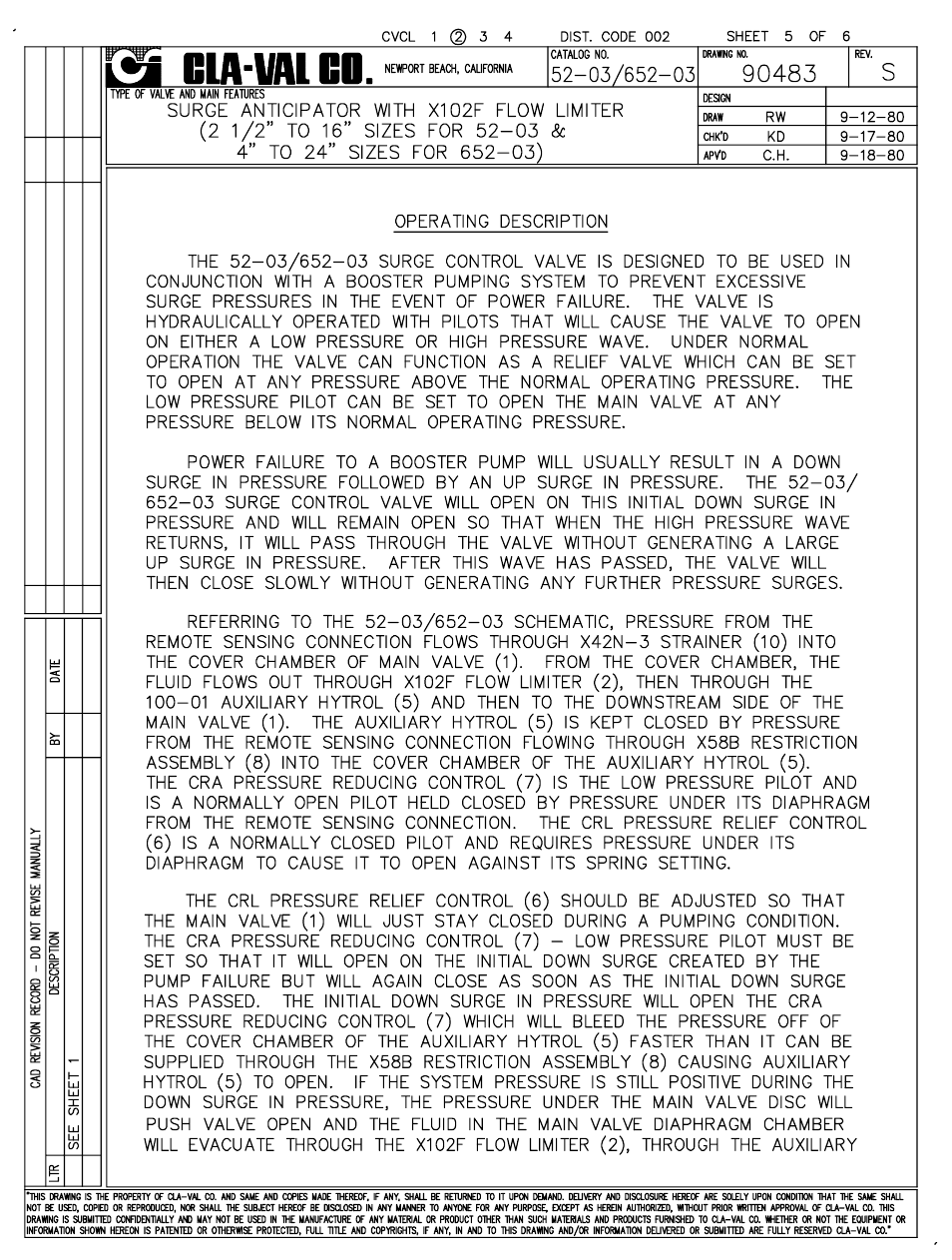 Cla-Val 52-03/652-03 User Manual | Page 6 / 36