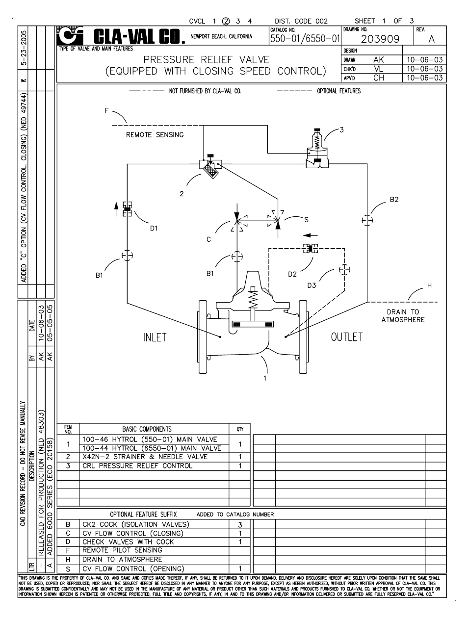 Cla-Val 550-01/6550-01 Technical Manual User Manual | Page 2 / 20