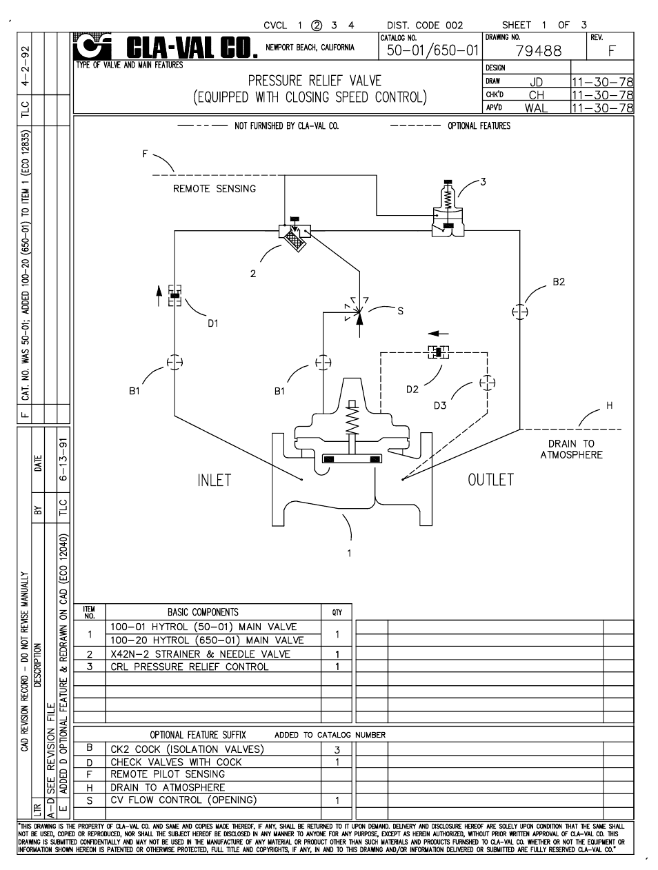 Cla-Val 50-01/650-01 Technical Manual User Manual | Page 2 / 25