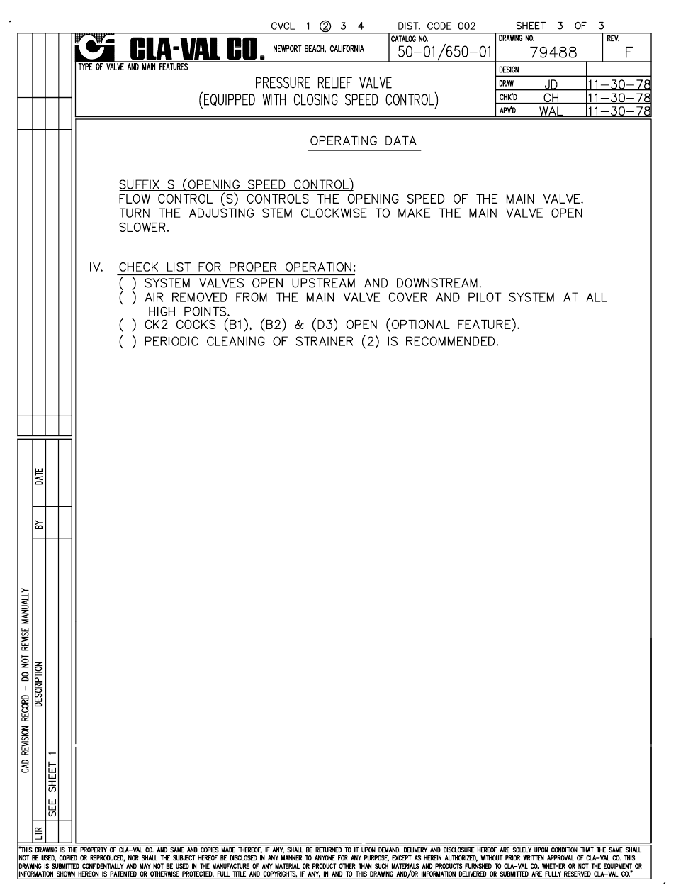 Cla-Val 50-01/650-01 Technical Manual User Manual | Page 4 / 25