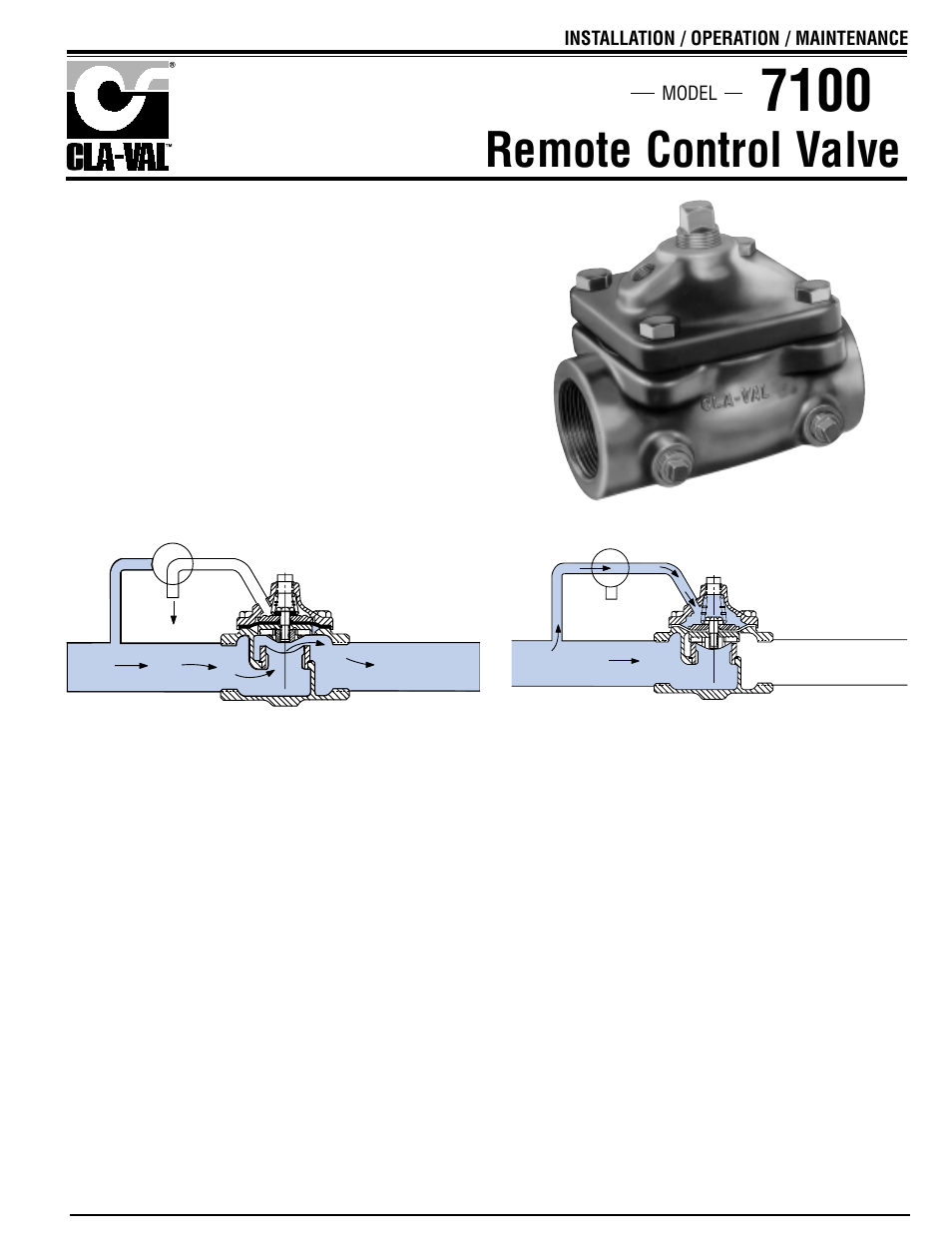 Remote control valve | Cla-Val 7100 Technical Manual User Manual | Page 5 / 9