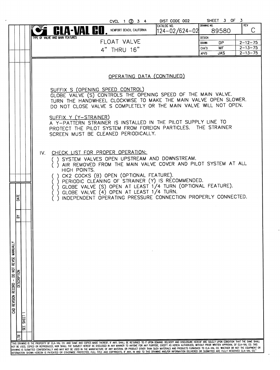 Cla-Val 124-02/624-02 Technical Manual User Manual | Page 5 / 32