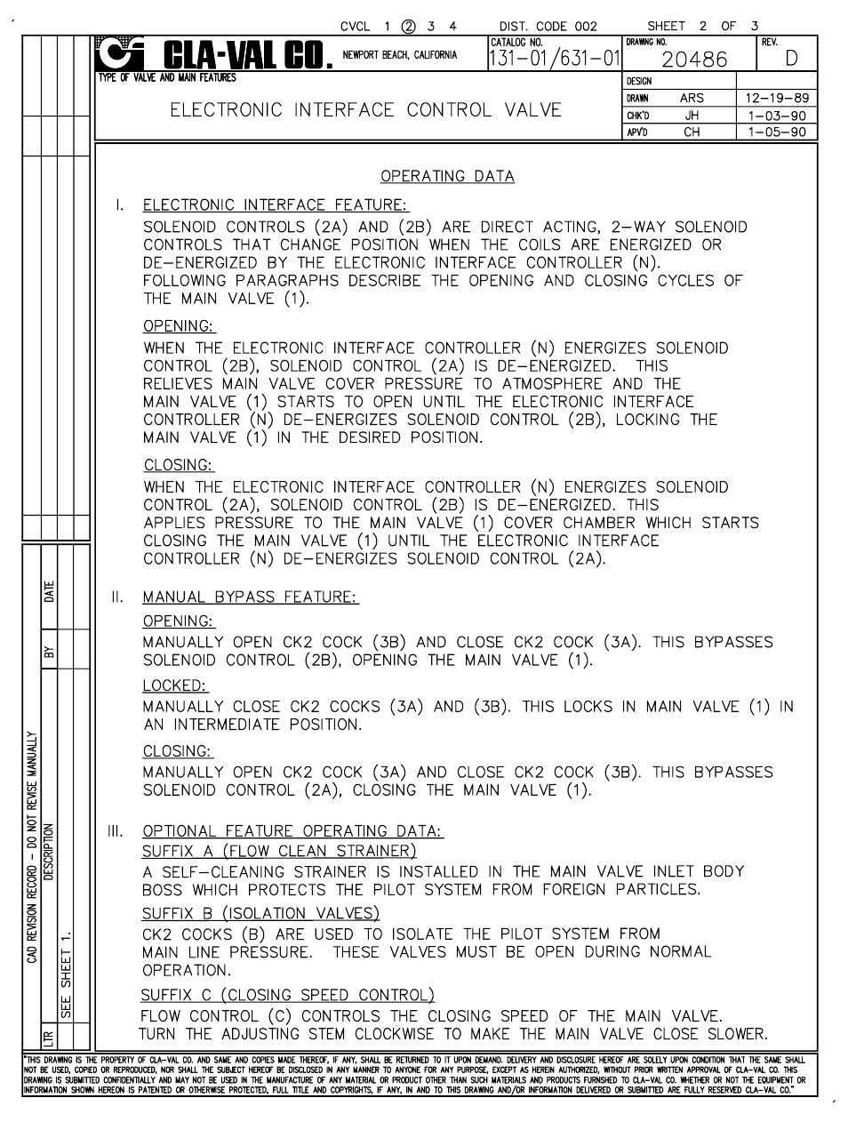 Cla-Val 131-01/631-01 User Manual | Page 3 / 44