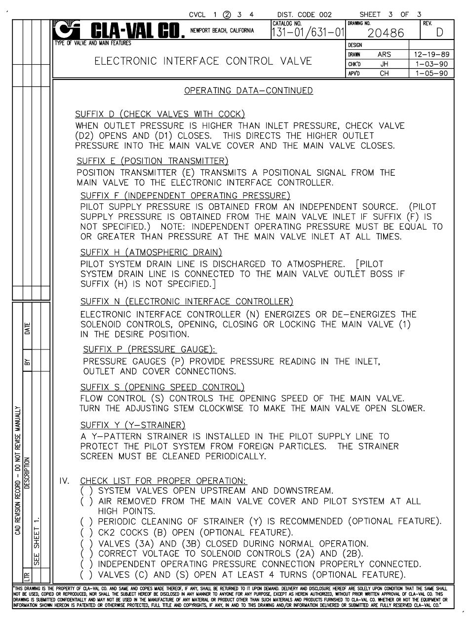 Cla-Val 131-01/631-01 User Manual | Page 4 / 44