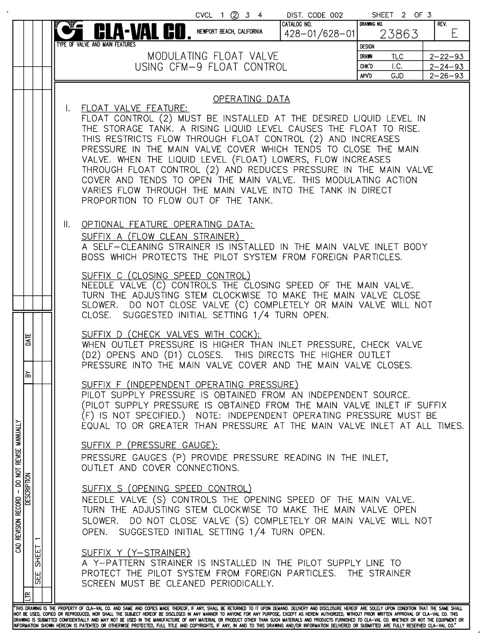 Cla-Val 428-01/628-01 User Manual | Page 3 / 24