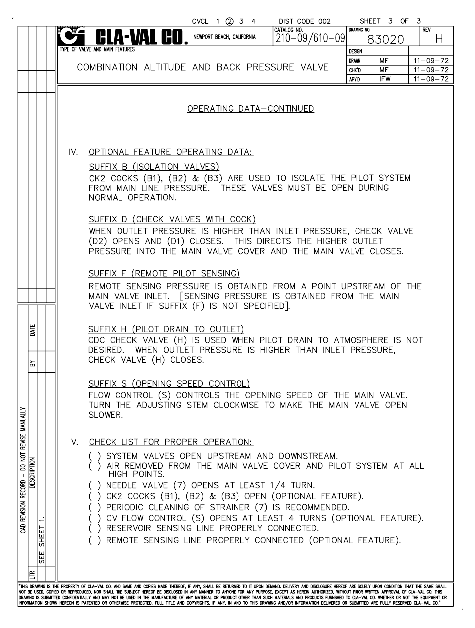 Cla-Val 210-09/610-09 User Manual | Page 4 / 38