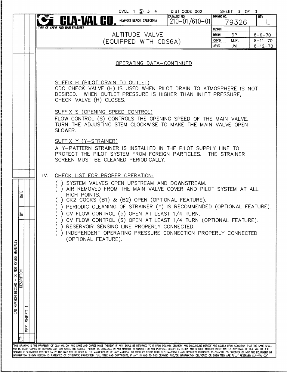 Cla-Val 210-01/610-01 User Manual | Page 5 / 38