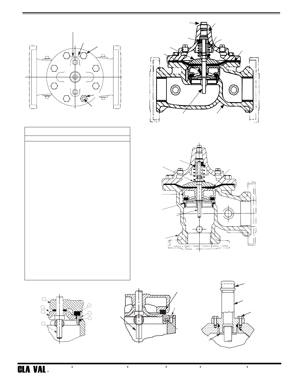 Cla - val, Parts list 6 | Cla-Val 129-01/629-01 User Manual | Page 14 / 28