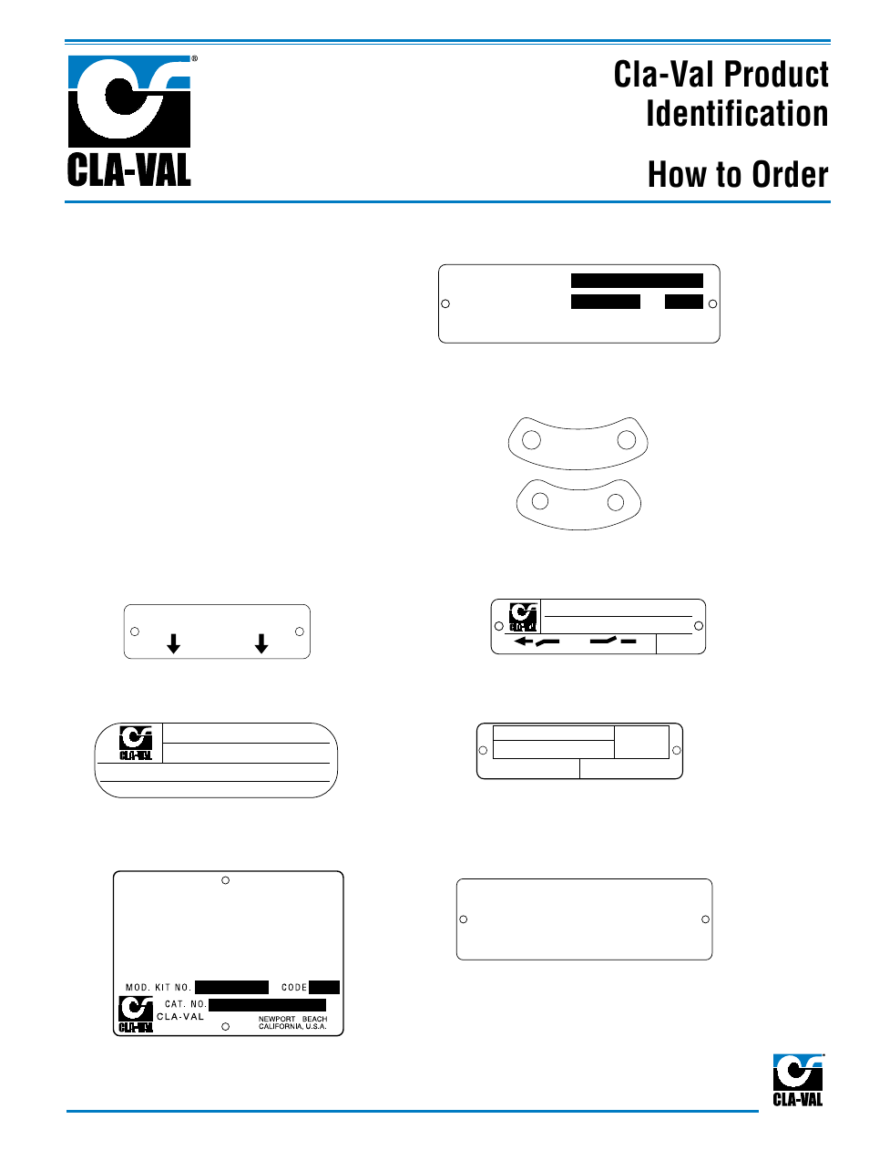 Cla-val product identification, How to order, Reservoir end | Inlet | Cla-Val 129-01/629-01 User Manual | Page 25 / 28