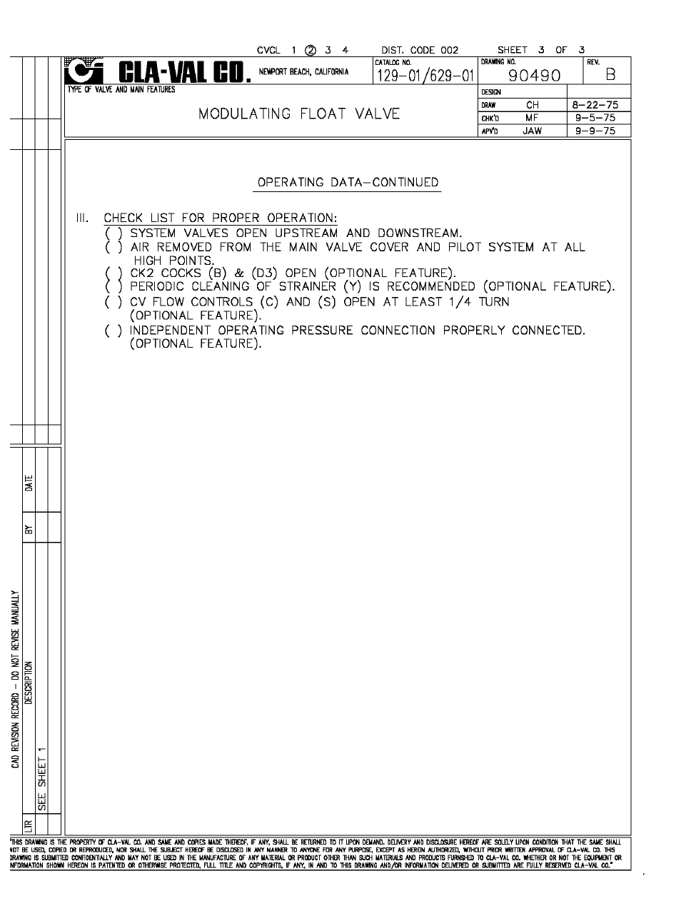 Cla-Val 129-01/629-01 User Manual | Page 4 / 28