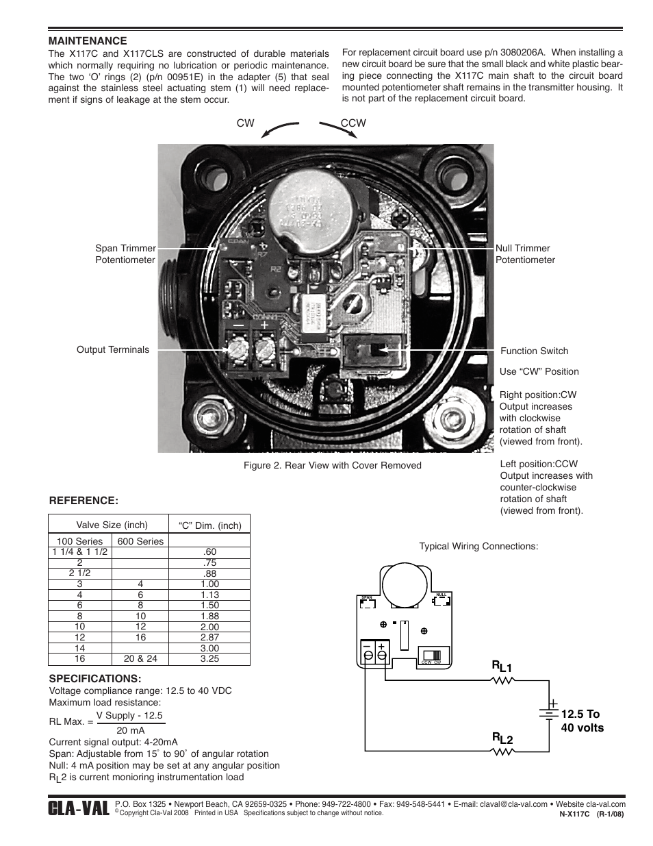 Cla-val | Cla-Val X117C User Manual | Page 3 / 4