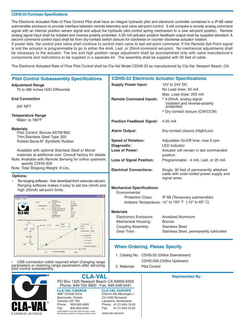 Cla-val | Cla-Val CDHS-33 User Manual | Page 2 / 2