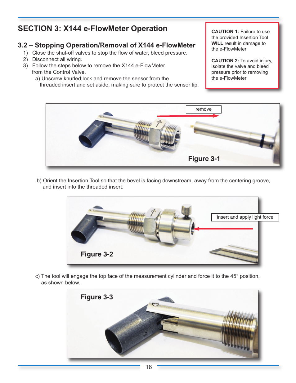 N-x144_iom_19, 2 – stopping operation/removal of x144 e-flowmeter | Cla-Val X144 Technical Manual User Manual | Page 19 / 30