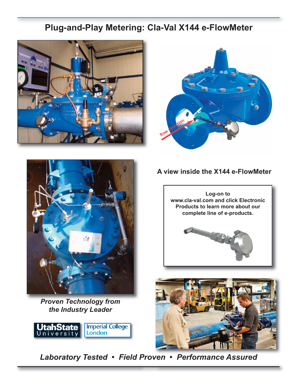 N-x144_iom_02, Plug-and-play metering: cla-val x144 e-flowmeter | Cla-Val X144 Technical Manual User Manual | Page 2 / 30