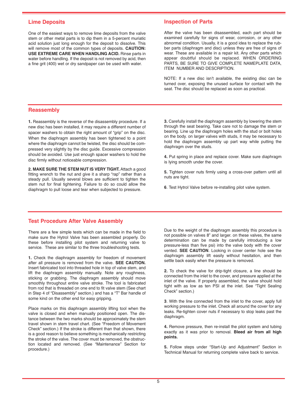 Cla-Val 50B-4KG1/2050B-4KG1 Technical Manual User Manual | Page 12 / 30