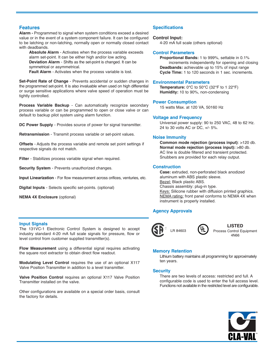 Cla-Val 131VC Series User Manual | Page 3 / 8