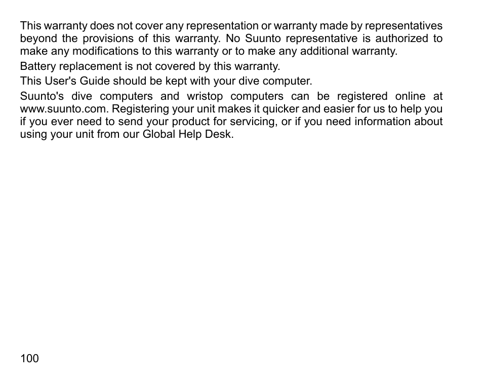 SUUNTO D6 User Manual | Page 100 / 109