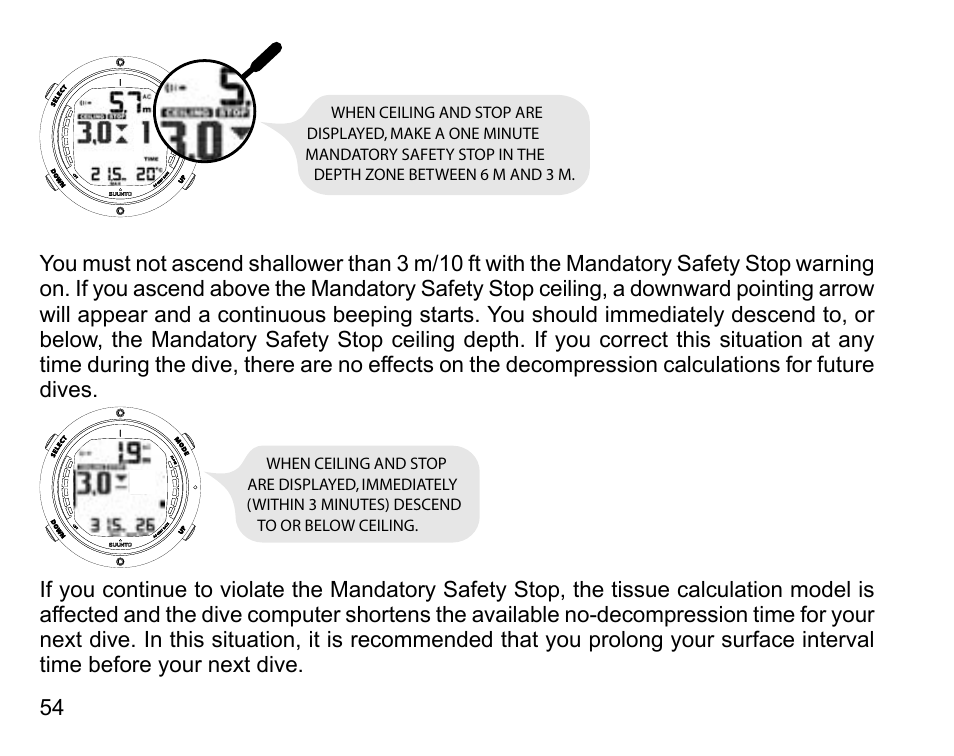 SUUNTO D6 User Manual | Page 54 / 109