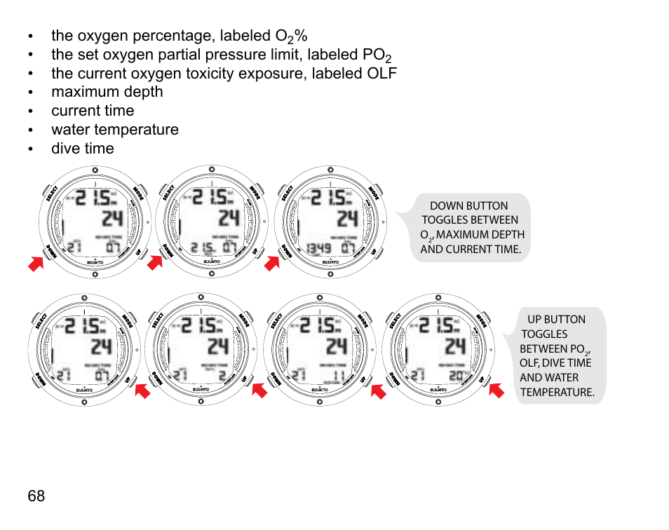 SUUNTO D6 User Manual | Page 68 / 109