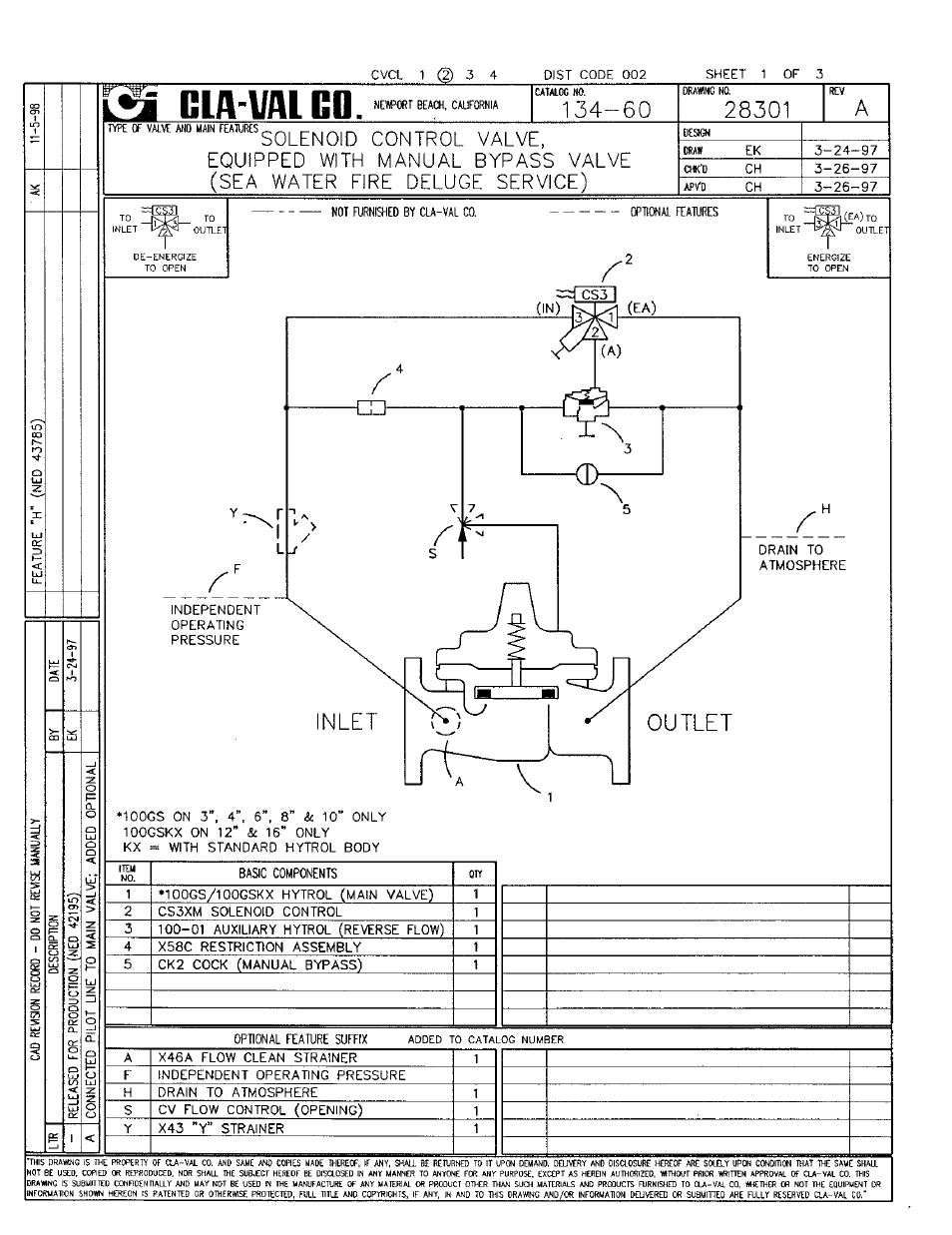 Cla-Val 134-60 User Manual | 4 pages