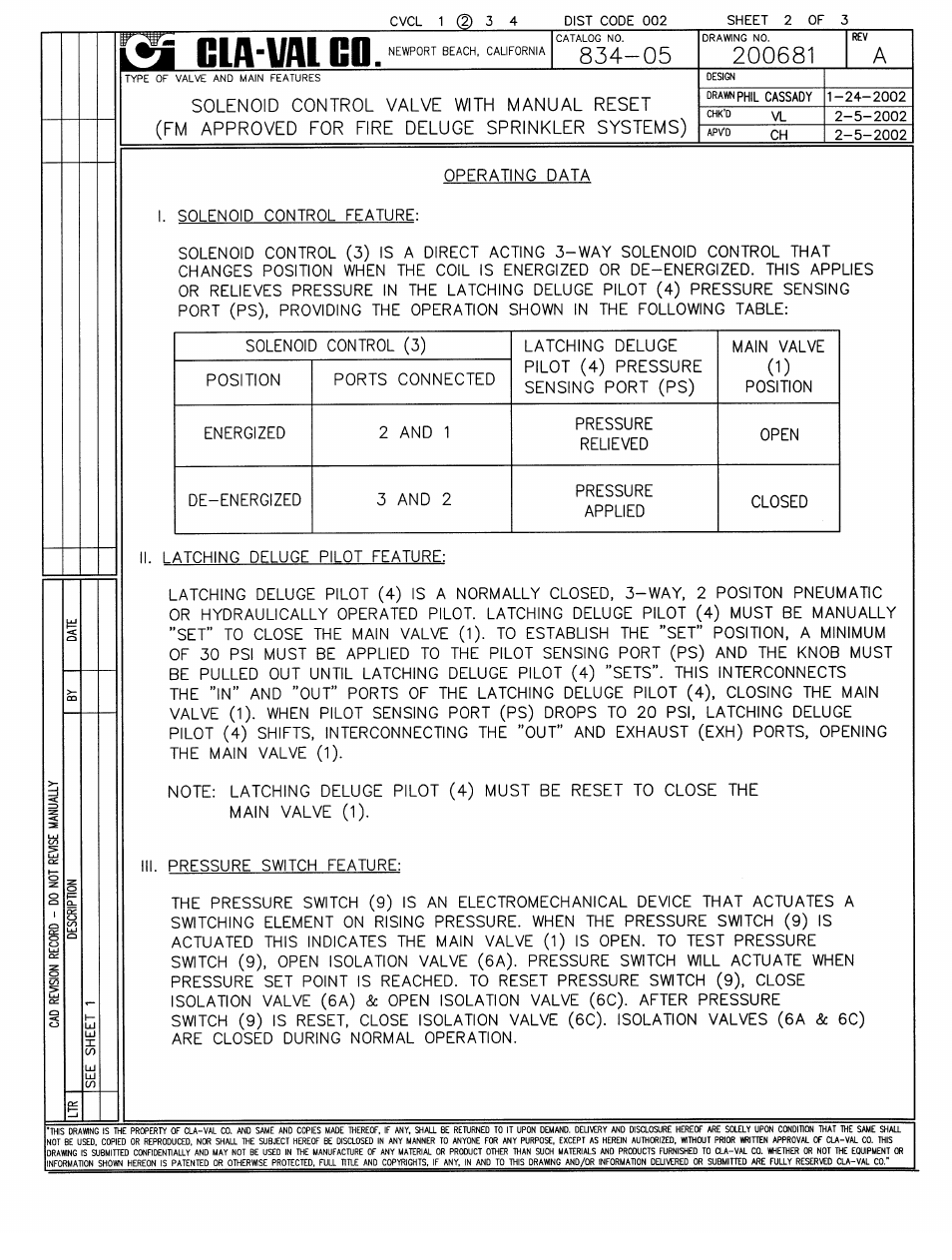 Cla-Val 834-05 User Manual | Page 4 / 34