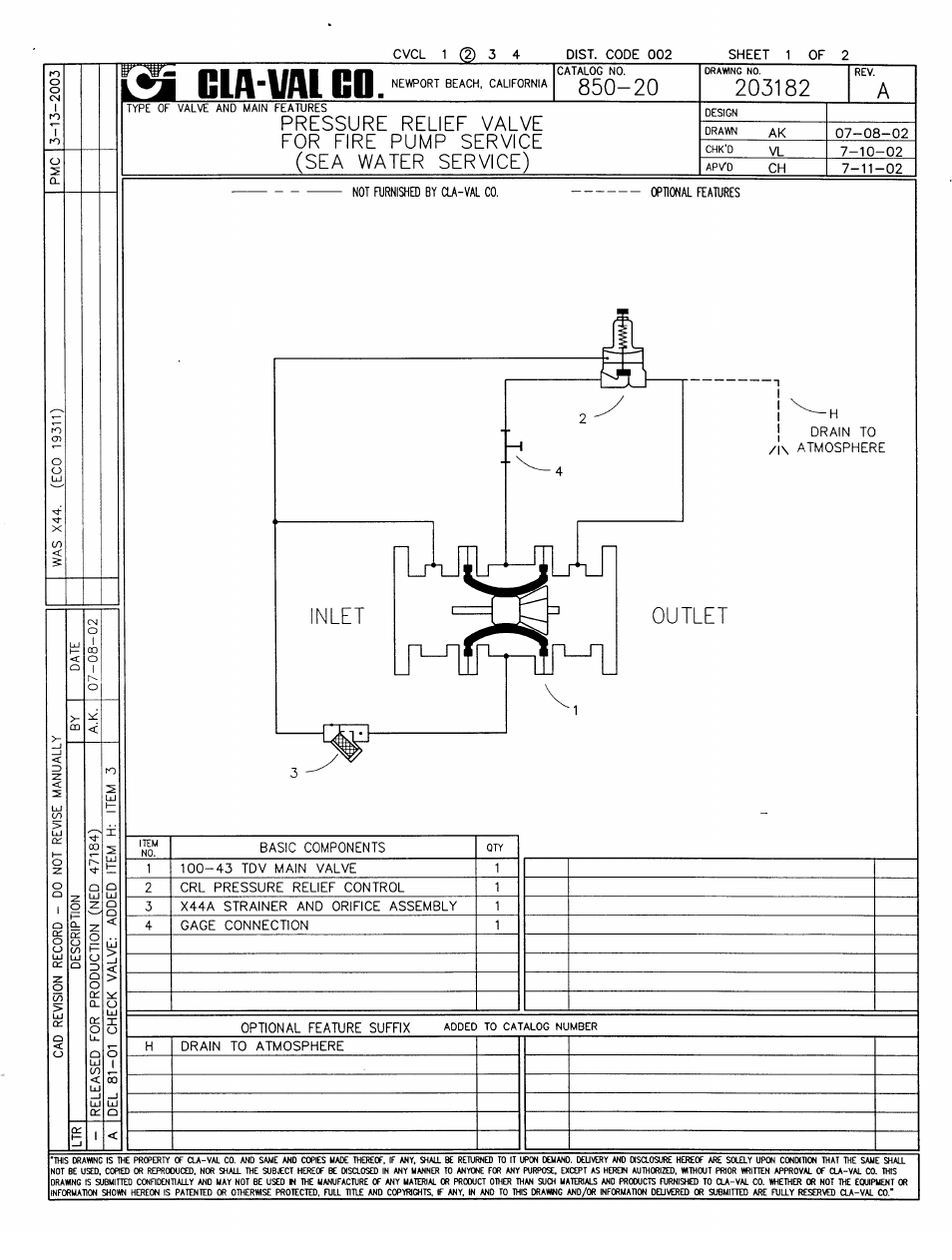 Cla-Val 850-20 User Manual | Page 3 / 16