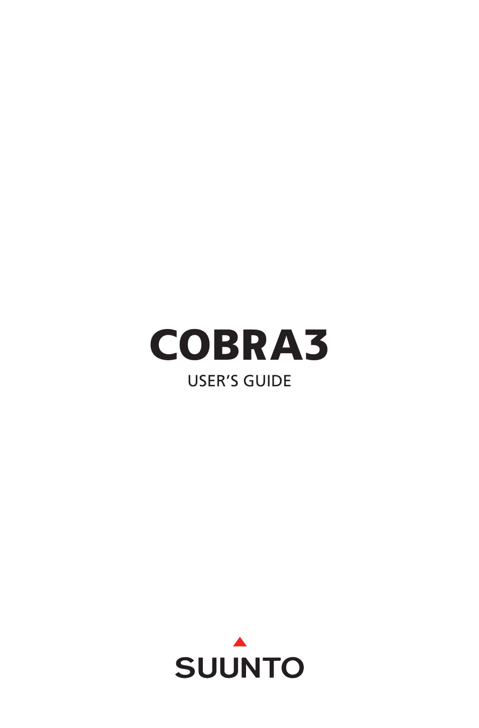 SUUNTO Cobra3 User Manual | 60 pages