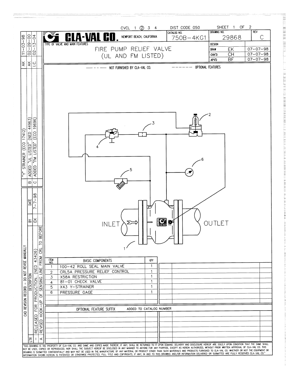 Cla-Val 750B-4KG User Manual | Page 2 / 25