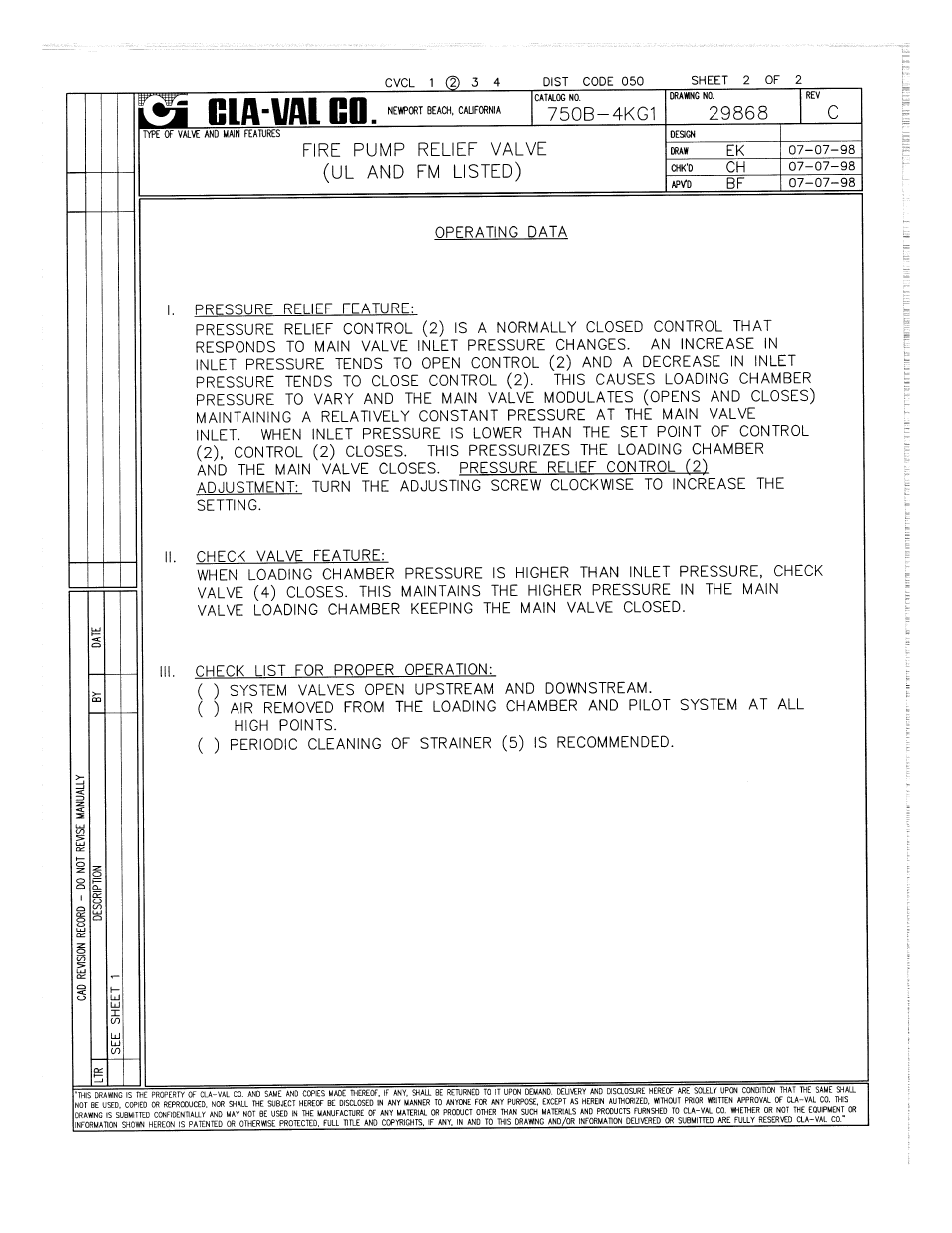 Cla-Val 750B-4KG User Manual | Page 3 / 25